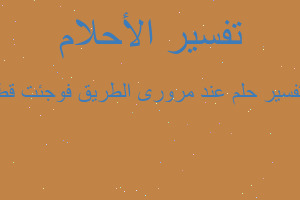 تفسير عند مرورى الطريق فوجئت قط في المنام تفسير عند مرورى الطريق فوجئت قط في المنام