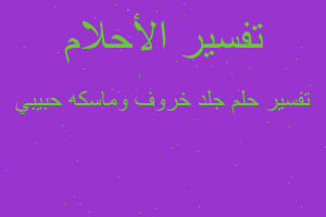 تفسير جلد خروف وماسكه حبيبي في المنام