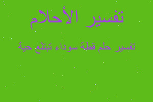 تفسير قطة سوداء تبتلع حية في المنام