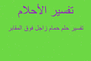 تفسير حمام زاجل فوق المقابر في المنام