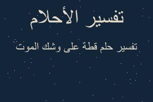 تفسير قطة على وشك الموت في المنام