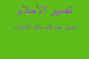 تفسير كلب ياكل الاموات في المنام تفسير كلب ياكل الاموات في المنام