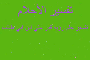 تفسير رؤيه قبر علي ابن ابي طالب في المنام تفسير رؤيه قبر علي ابن ابي طالب في المنام