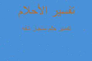 تفسير سنجار شقه في المنام