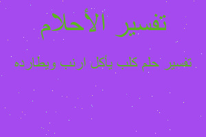 تفسير كلب يأكل ارنب ويطارده في المنام تفسير كلب يأكل ارنب ويطارده في المنام