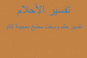 تفسير وسخت مطبخ بعجينة كاتو في المنام تفسير وسخت مطبخ بعجينة كاتو في المنام