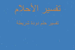 تفسير دودة شريطة في المنام تفسير دودة شريطة في المنام