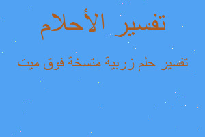 تفسير زربية متسخة فوق ميت في المنام