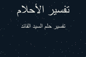 تفسير السيد القائد في المنام