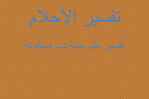 تفسير دمية دب مسكونة في المنام