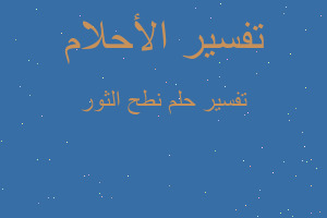 تفسير نطح الثور في المنام