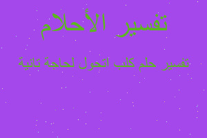 تفسير كلب اتحول لحاجة تانية في المنام