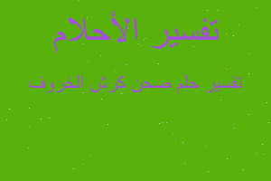 تفسير صحن كرش الخروف في المنام