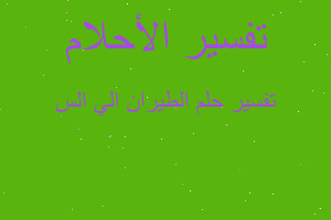 تفسير الطيران الي الس في المنام