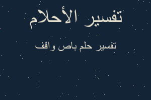 تفسير باص واقف في المنام