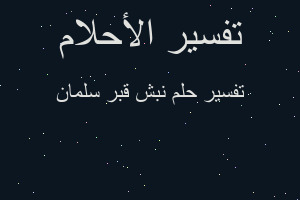 تفسير نبش قبر سلمان في المنام