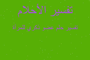 تفسير عضو ذكري للمرأة في المنام تفسير عضو ذكري للمرأة في المنام