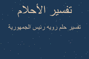 تفسير رويه رئيس الجمهورية في المنام تفسير رويه رئيس الجمهورية في المنام