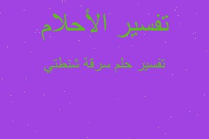 تفسير سرقة شنطتي في المنام