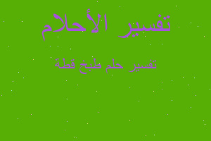 تفسير طبخ قطة في المنام تفسير طبخ قطة في المنام