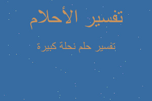 تفسير نحلة كبيرة في المنام