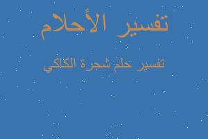 تفسير شجرة الكاكي في المنام تفسير شجرة الكاكي في المنام