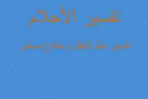 تفسير البقفل ومفتاح صغير في المنام