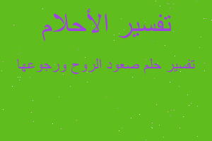 تفسير صعود الروح ورجوعها في المنام