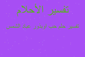 تفسير حب اوبذور عباد الشمس في المنام