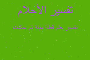 تفسير قطة ميتة ثم عاشت في المنام