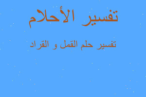 تفسير القمل و القراد في المنام