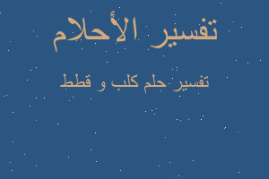 تفسير كلب و قطط في المنام تفسير كلب و قطط في المنام