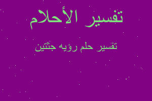 تفسير رؤيه جثتين في المنام