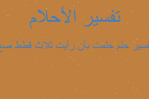 تفسير حلمت بأن رأيت ثلاث قطط صغ في المنام تفسير حلمت بأن رأيت ثلاث قطط صغ في المنام