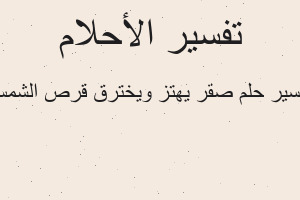 تفسير صقر يهتز ويخترق قرص الشمس في المنام