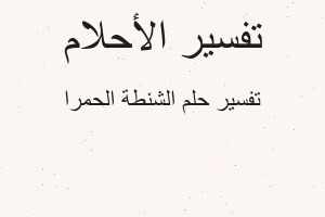 تفسير الشنطة الحمرا في المنام