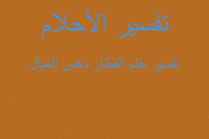 تفسير القطار دهس العيال في المنام تفسير القطار دهس العيال في المنام