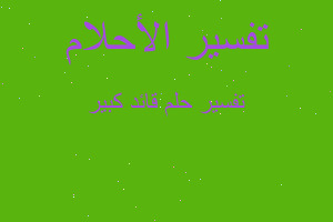 تفسير قائد كبير في المنام