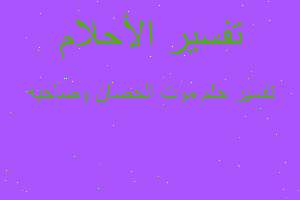 تفسير موت الحصان وصاحبه في المنام