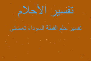 تفسير القطة السوداء تعضني في المنام