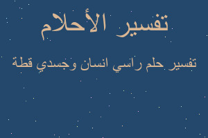 تفسير راسي انسان وجسدي قطة في المنام تفسير راسي انسان وجسدي قطة في المنام