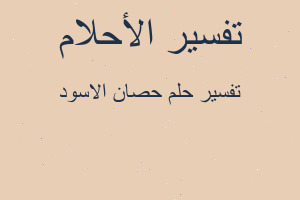 تفسير حصان الاسود في المنام