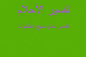 تفسير نسيج عنكبوت في المنام