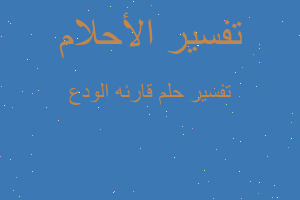 تفسير قارئه الودع في المنام