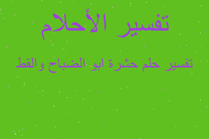 تفسير حشرة ابو الضباح والقط في المنام