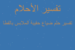 تفسير ضياع حقيبة الملابس بالقطا في المنام تفسير ضياع حقيبة الملابس بالقطا في المنام