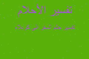 تفسير السفر الى كربلاء في المنام