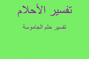 تفسير الجاموسة في المنام