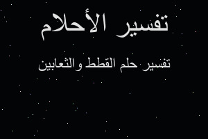 تفسير القطط والثعابين في المنام