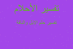 تفسير الابل والناقة في المنام تفسير الابل والناقة في المنام